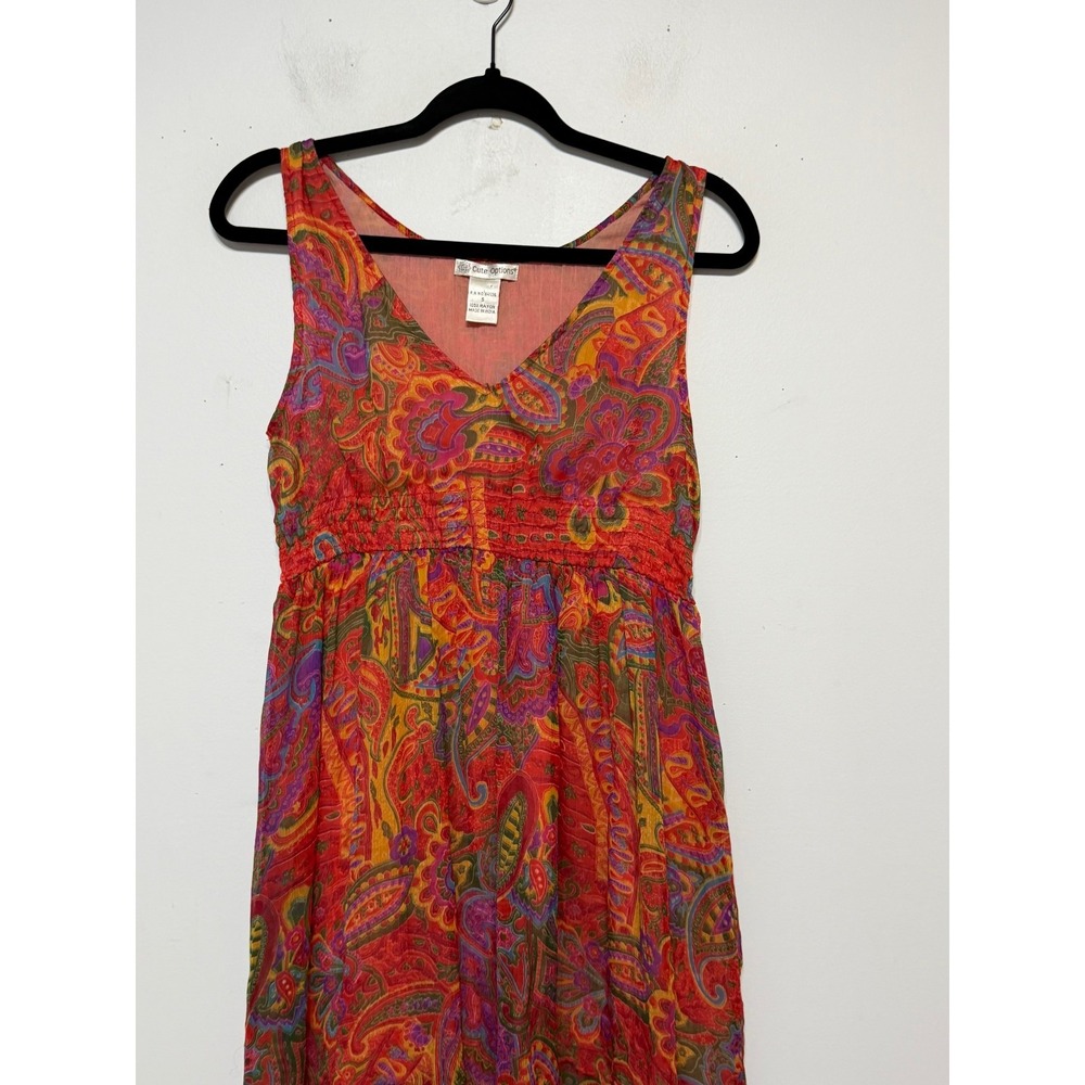 Cute Options Boho Paisley Dress Womens Small Indie Femme Festival Cottagecore - Picture 3 of 7